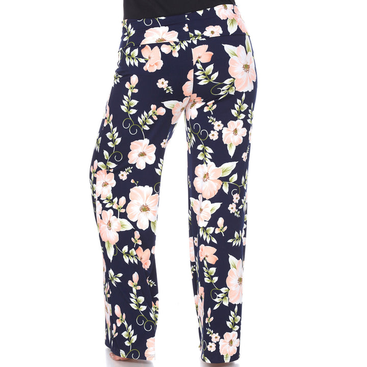 Women's Plus Size Floral Palazzo Pants