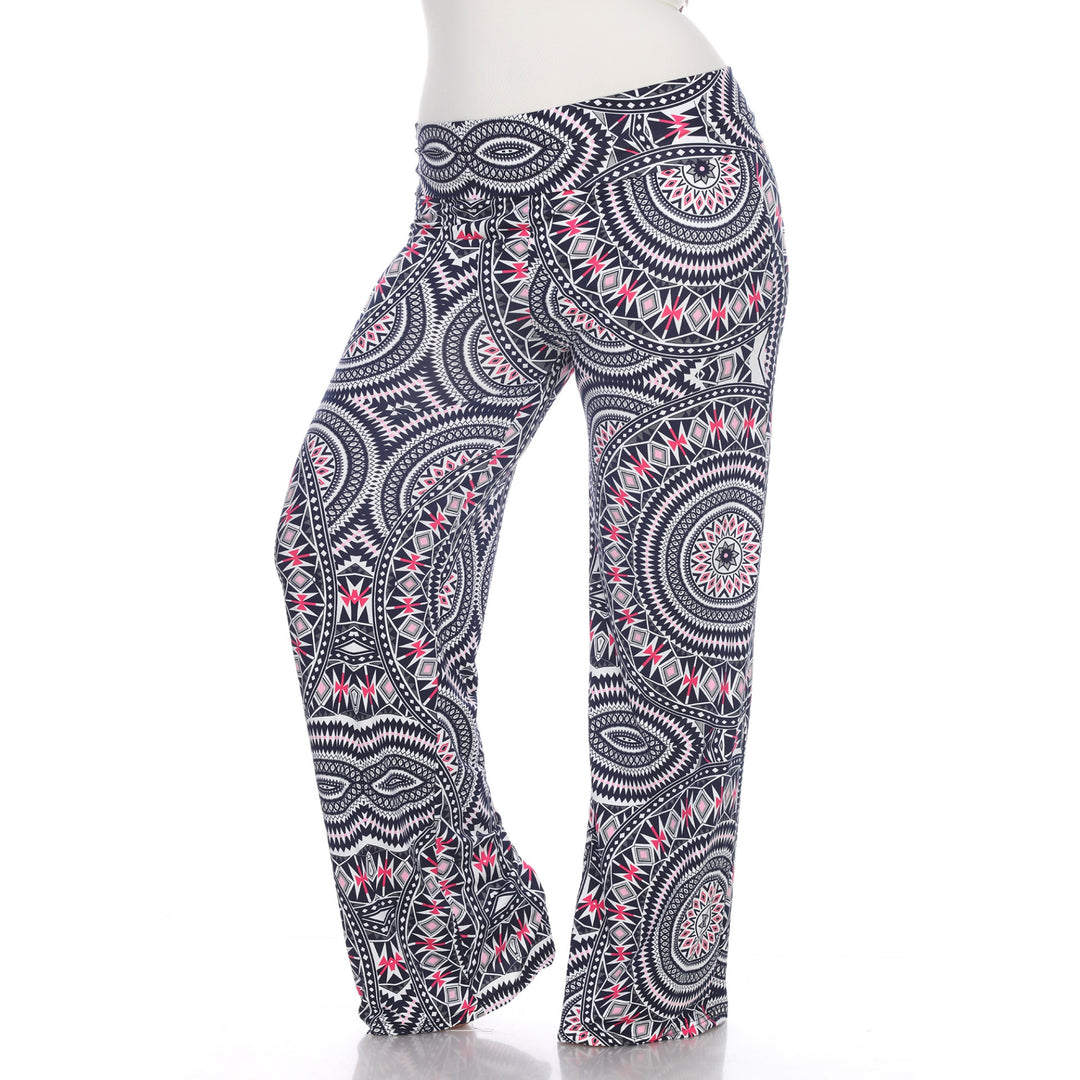 Women's Geometric Print Plus Size Palazzo Pants