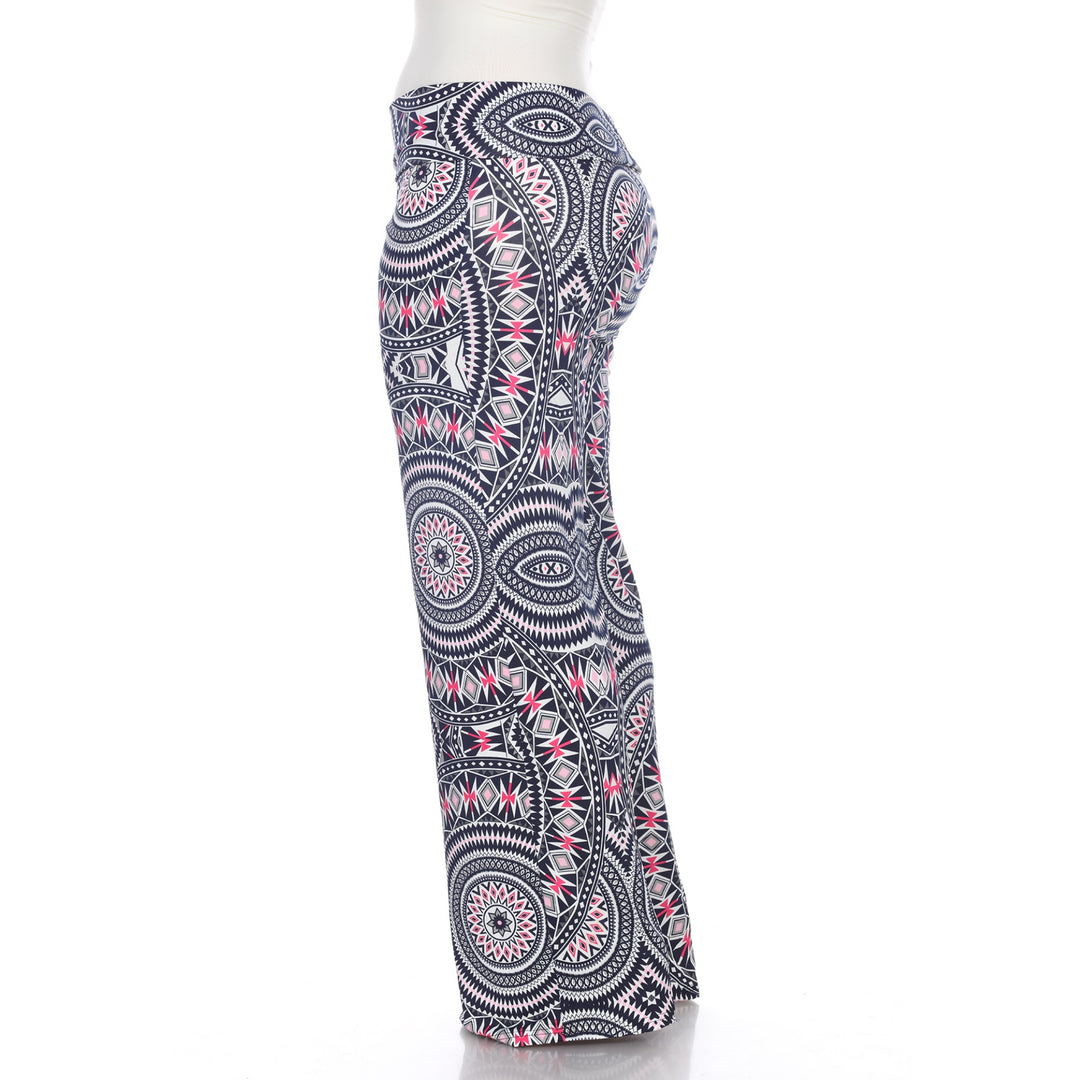 Women's Geometric Print Plus Size Palazzo Pants
