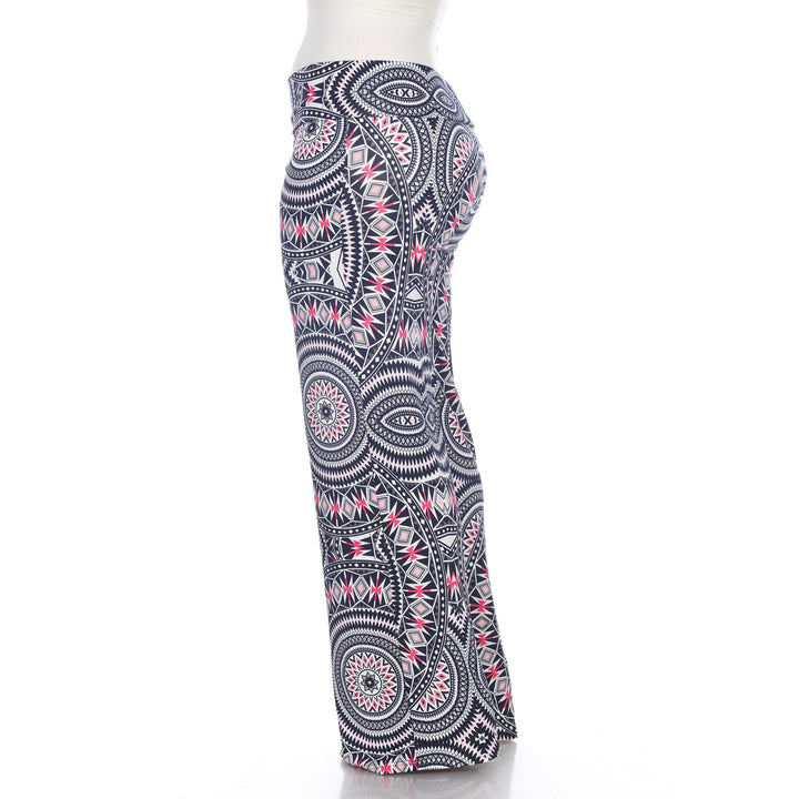 Women's Geometric Print Plus Size Palazzo Pants