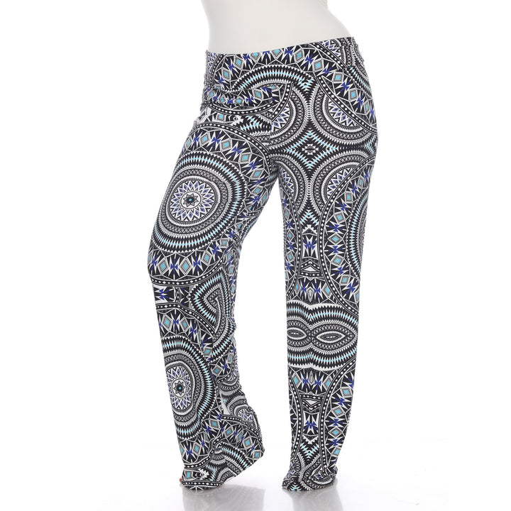 Women's Geometric Print Plus Size Palazzo Pants