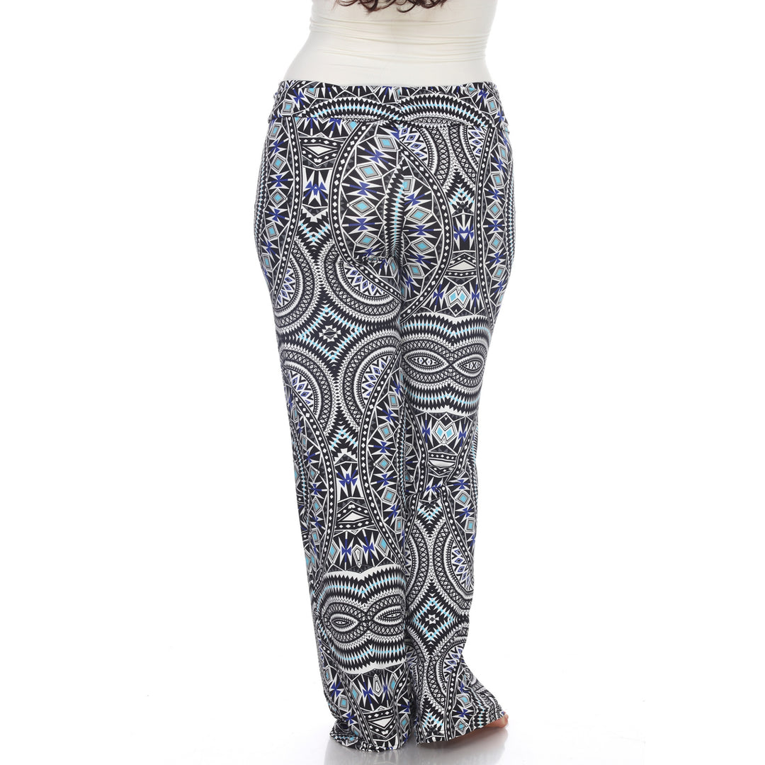 Women's Geometric Print Plus Size Palazzo Pants