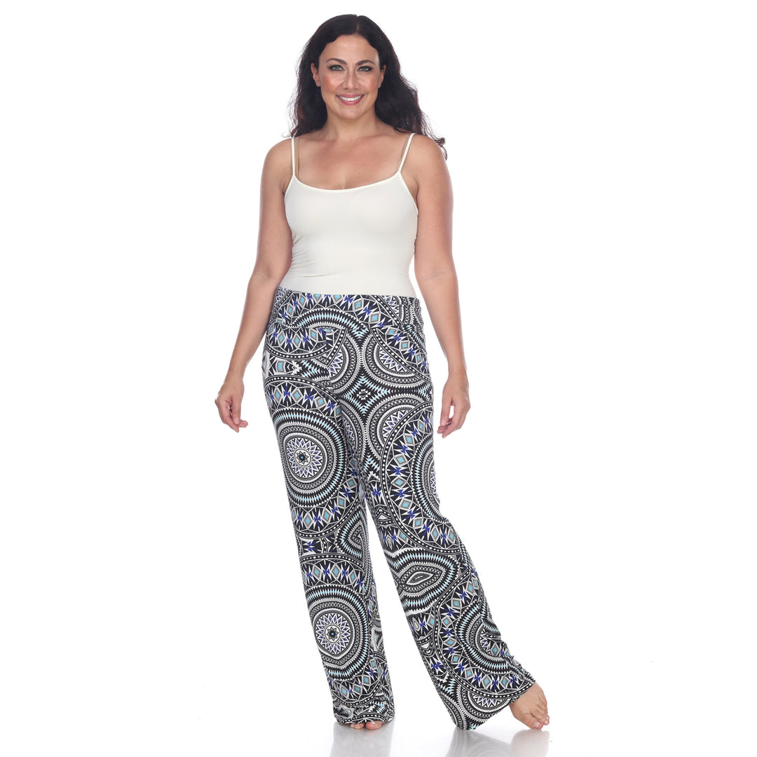 Women's Geometric Print Plus Size Palazzo Pants