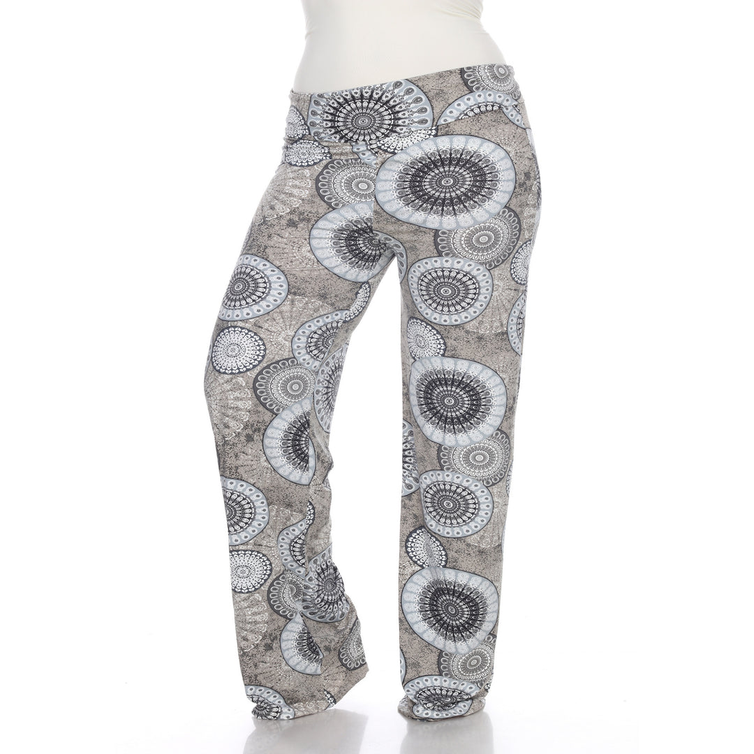 Women's Geometric Print Plus Size Palazzo Pants