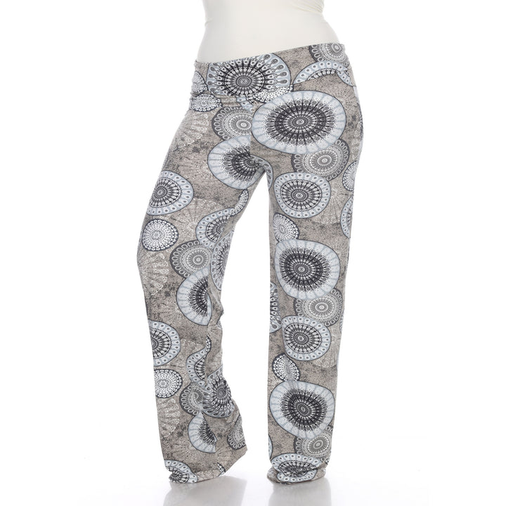 Women's Geometric Print Plus Size Palazzo Pants