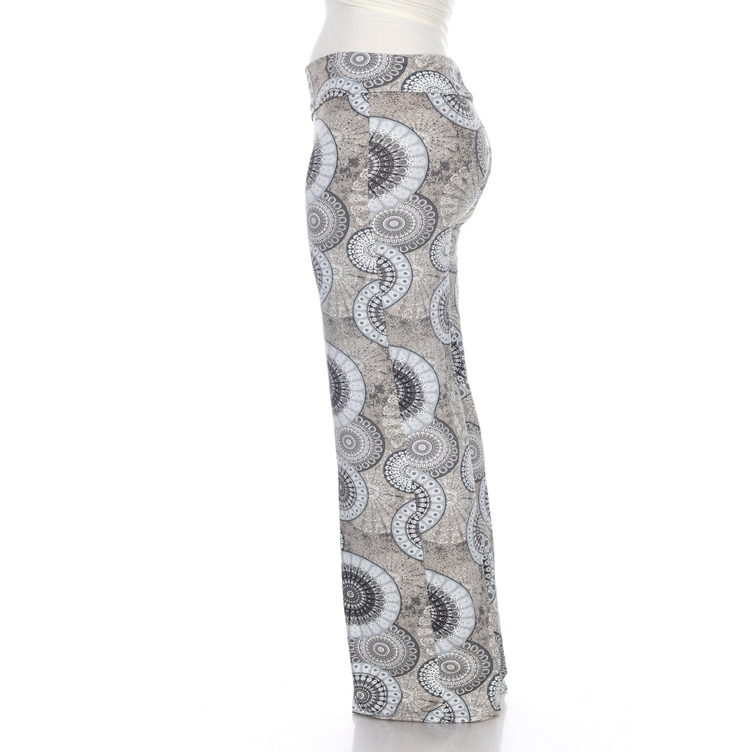 Women's Geometric Print Plus Size Palazzo Pants