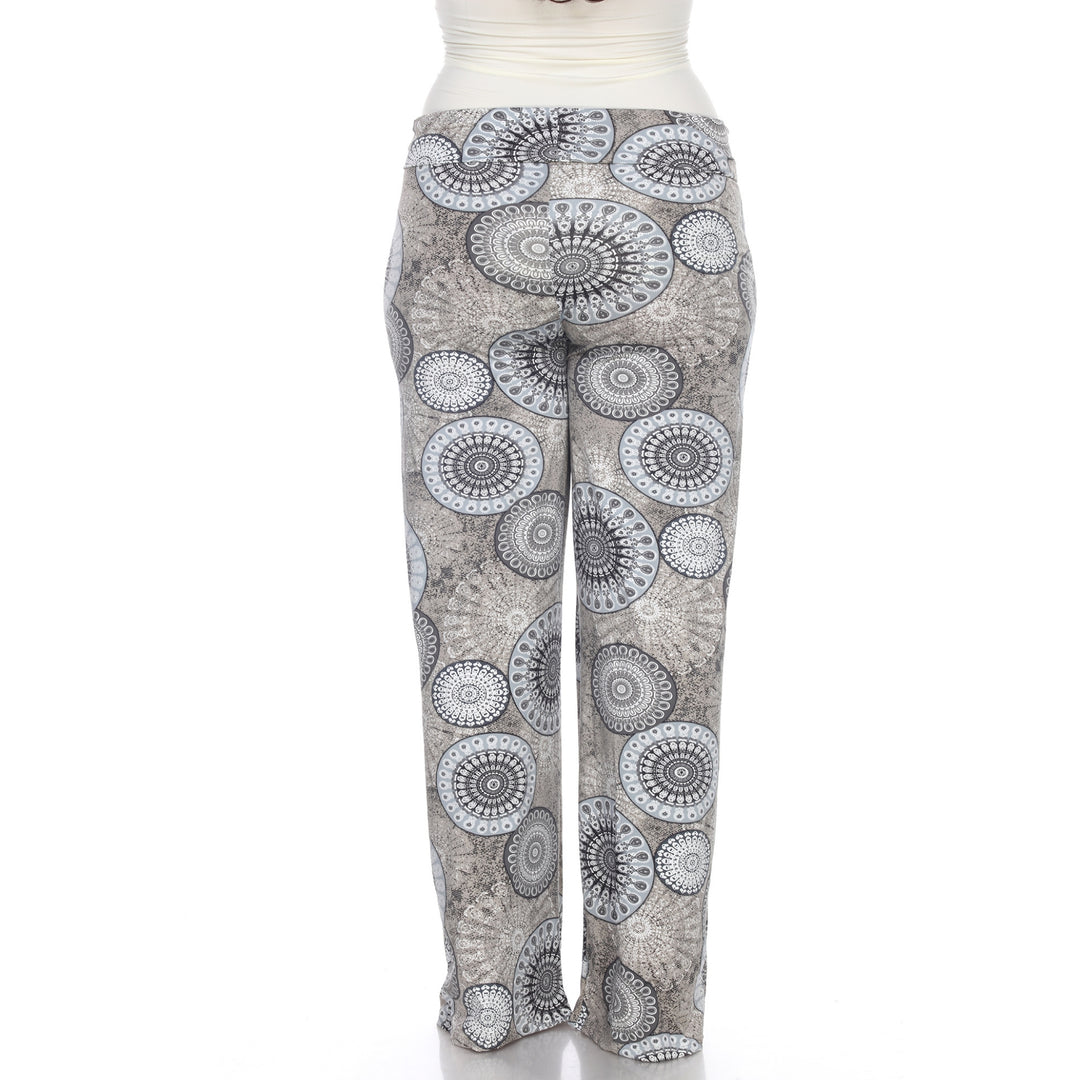 Women's Geometric Print Plus Size Palazzo Pants