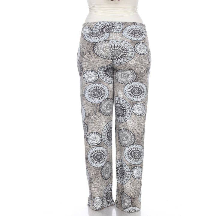 Women's Geometric Print Plus Size Palazzo Pants