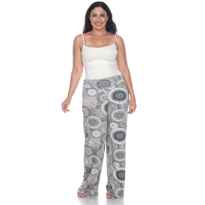 Women's Geometric Print Plus Size Palazzo Pants