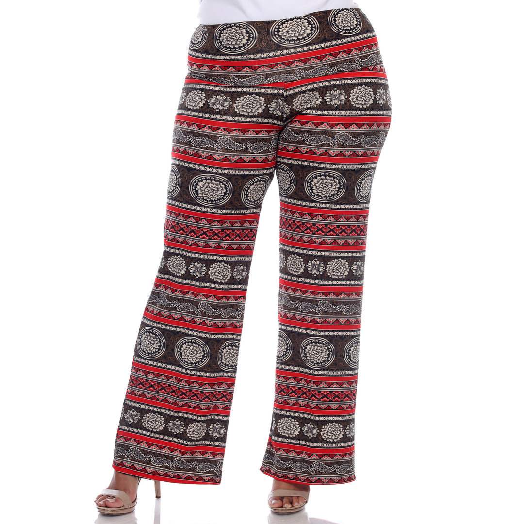 Women's Plus Size Printed Palazzo Pants