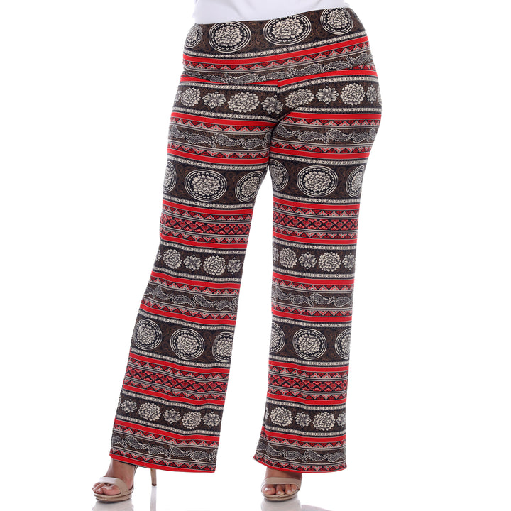 Women's Plus Size Printed Palazzo Pants