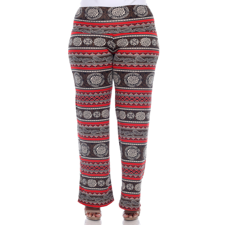 Women's Plus Size Printed Palazzo Pants