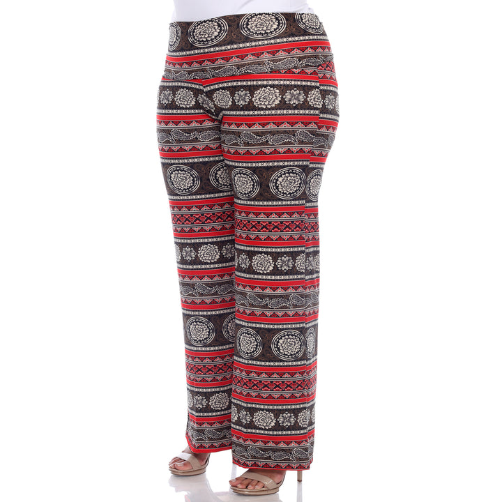 Women's Plus Size Printed Palazzo Pants