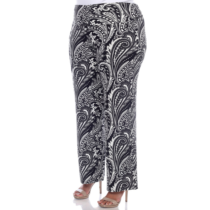 Women's Plus Size Paisley Printed Palazzo Pants