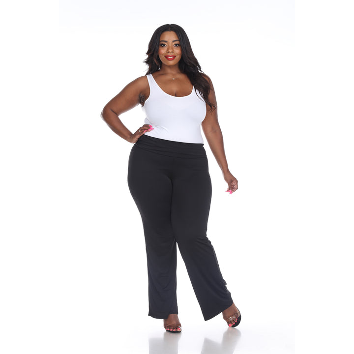 Women's Plus Size Solid Palazzo Pants
