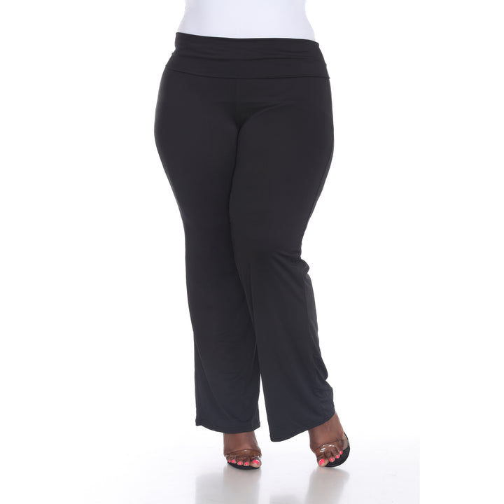 Women's Plus Size Solid Palazzo Pants