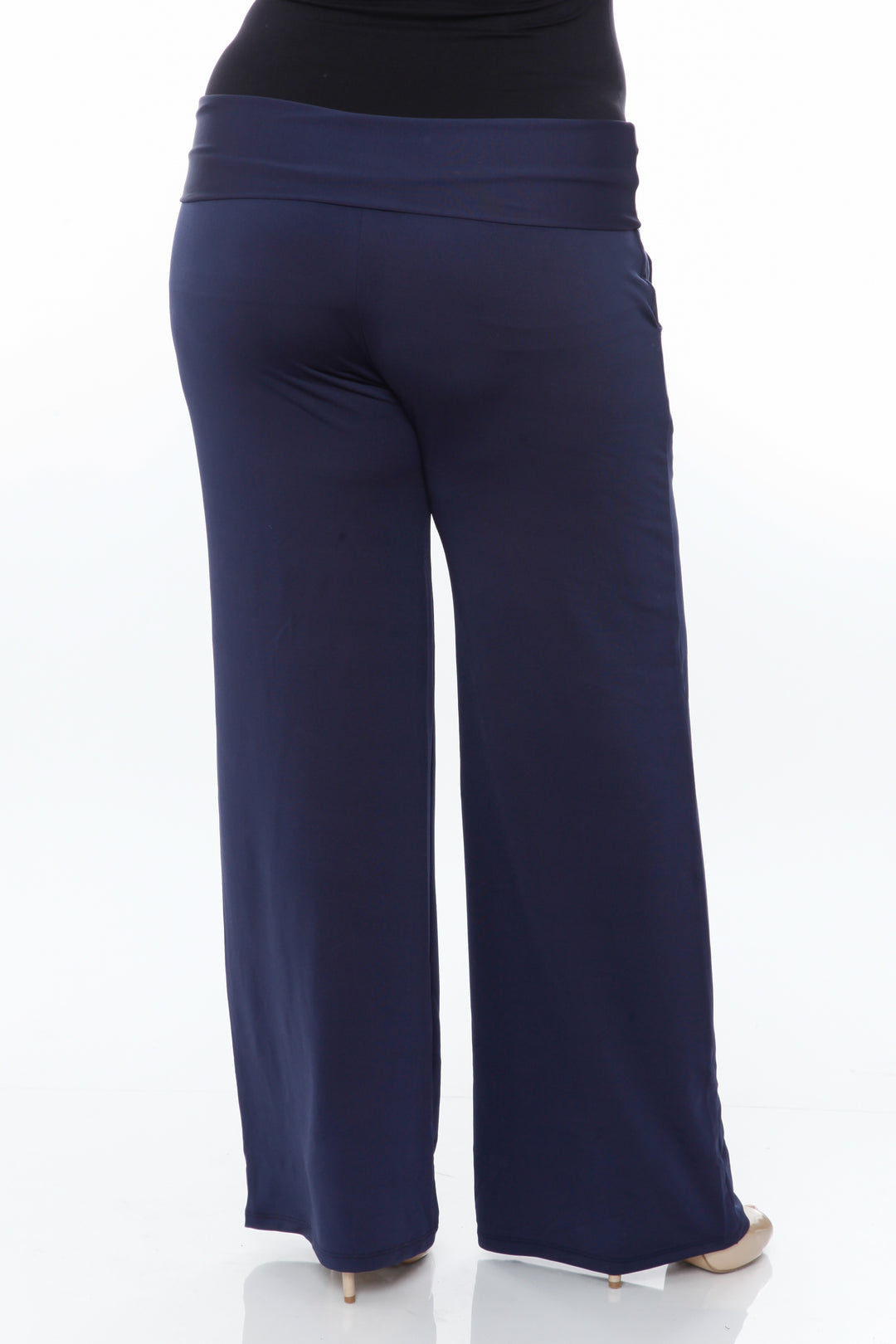 Women's Plus Size Solid Palazzo Pants