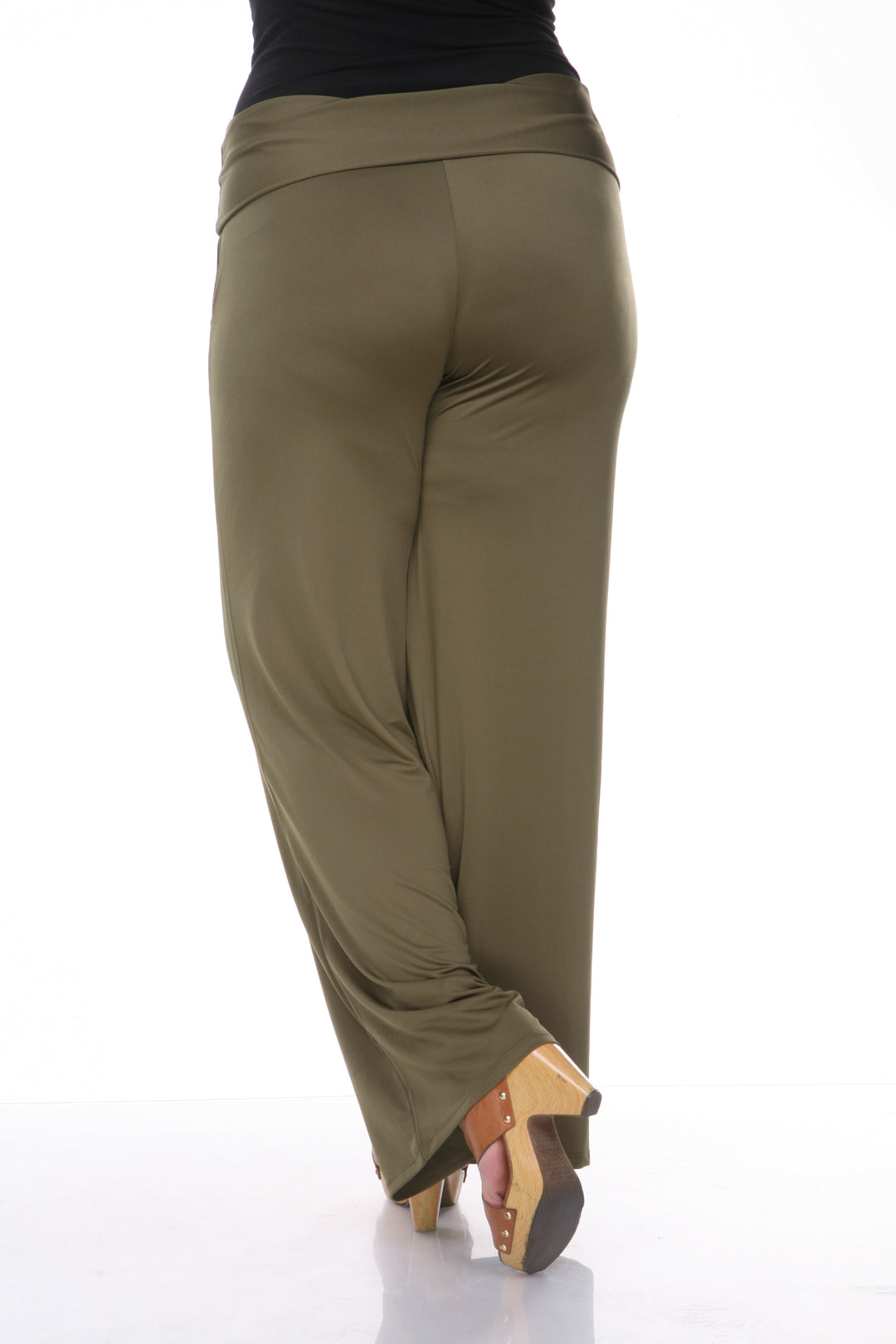 Women's Plus Size Solid Palazzo Pants