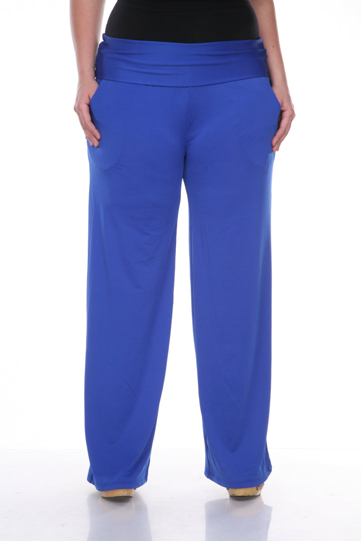 Women's Plus Size Solid Palazzo Pants