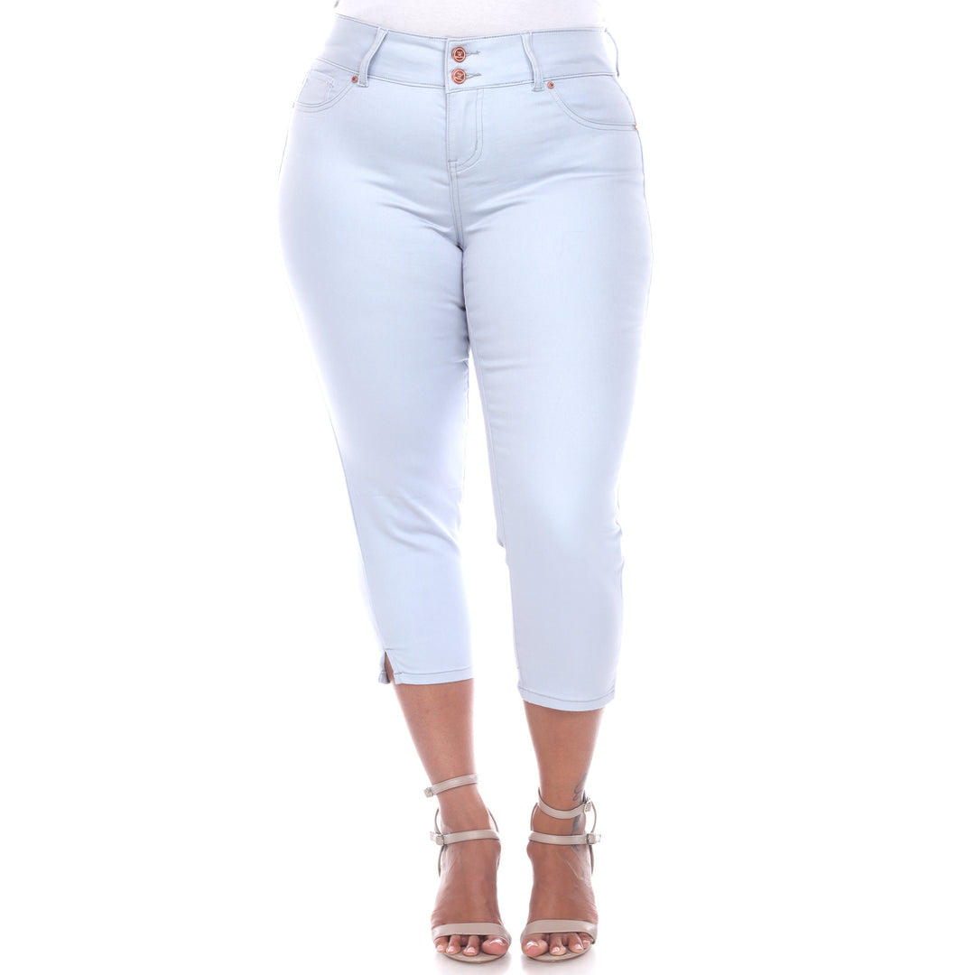 Women's Plus Size Capri Jeans