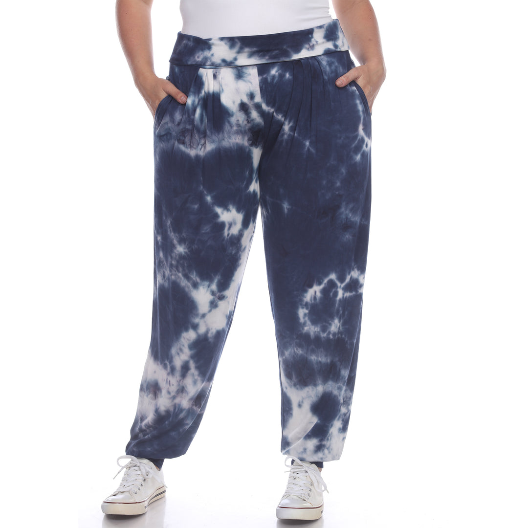 Women's Plus Size Tie Dye Harem Pants