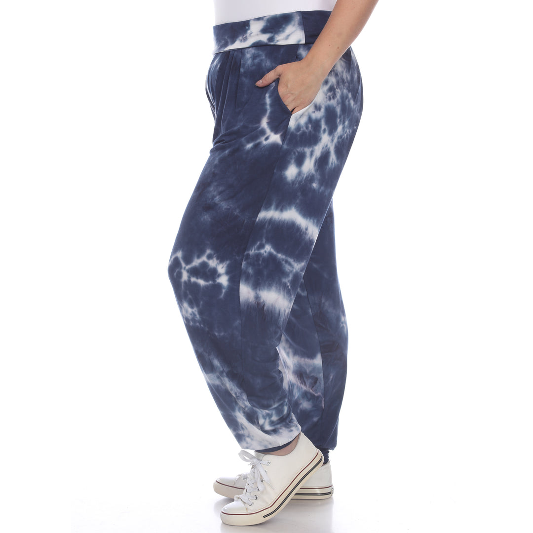 Women's Plus Size Tie Dye Harem Pants