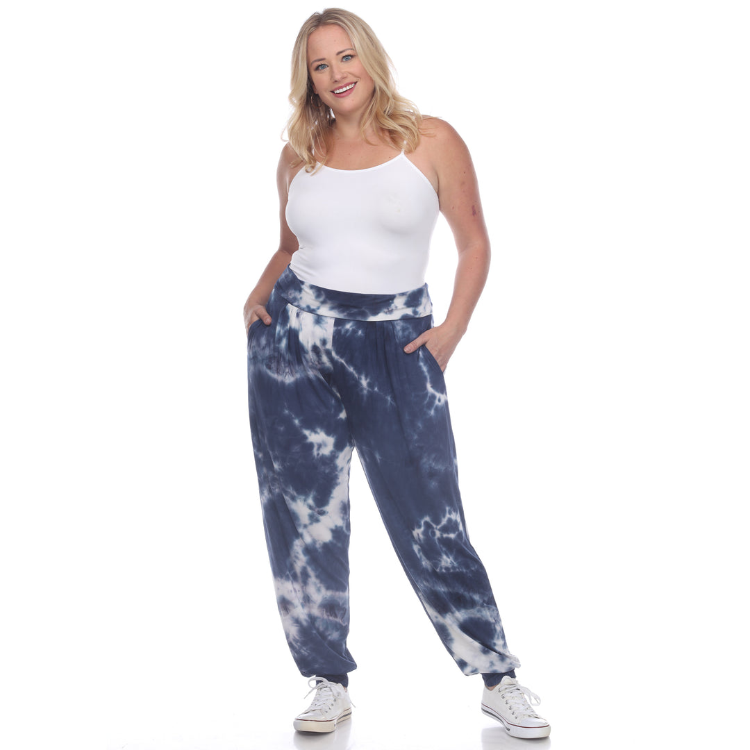 Women's Plus Size Tie Dye Harem Pants