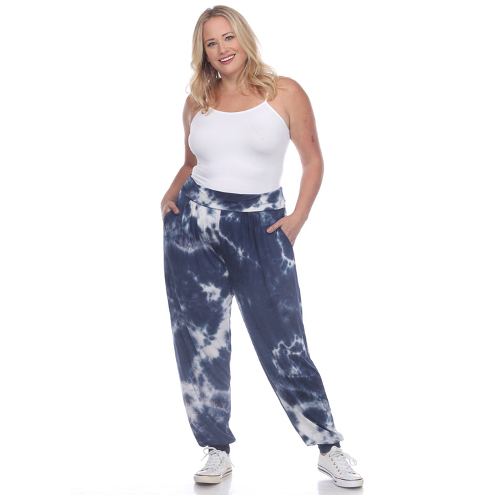 Women's Plus Size Tie Dye Harem Pants