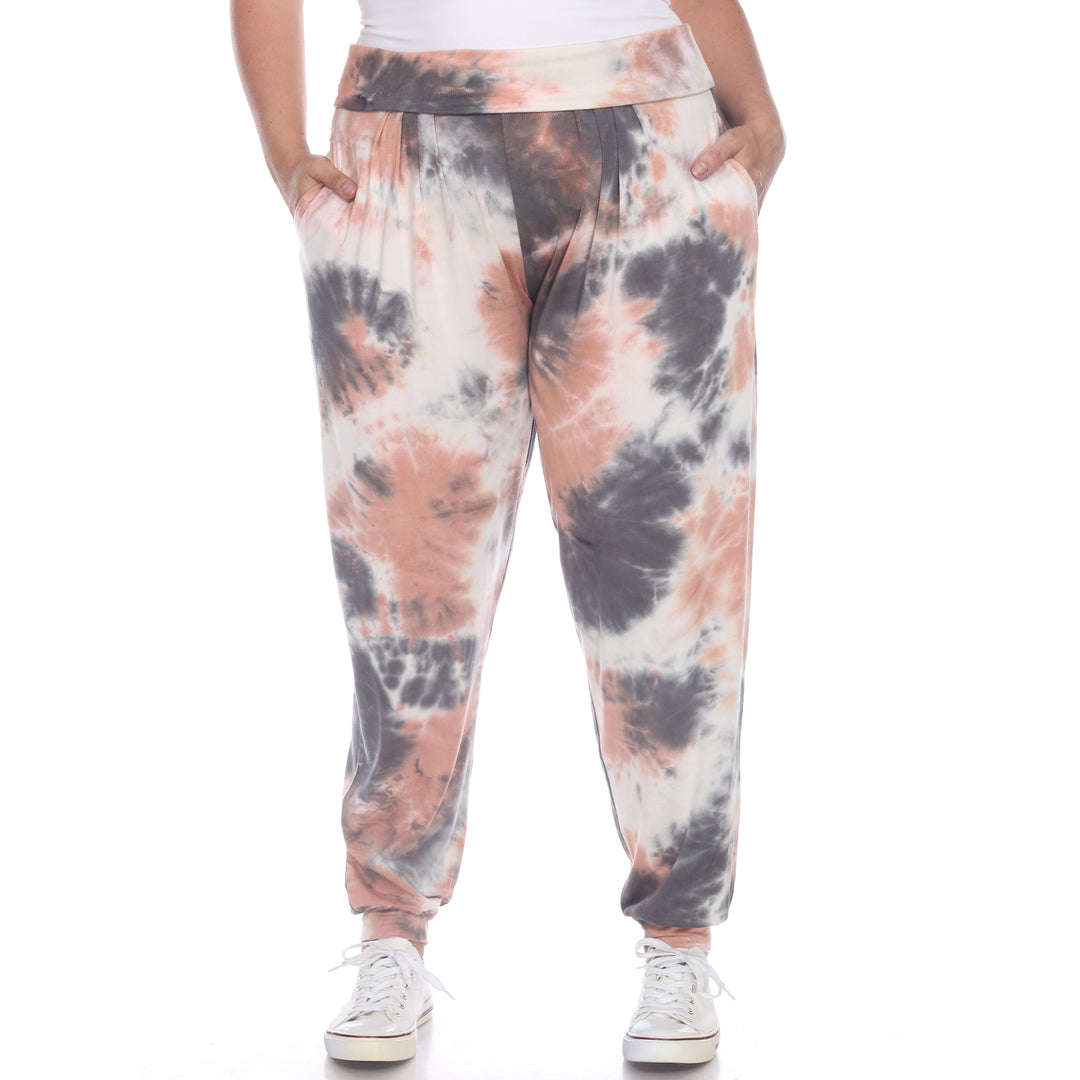 Women's Plus Size Tie Dye Harem Pants