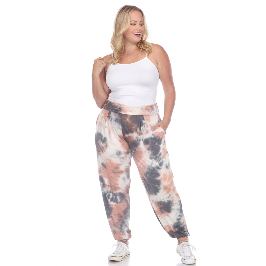 Women's Plus Size Tie Dye Harem Pants
