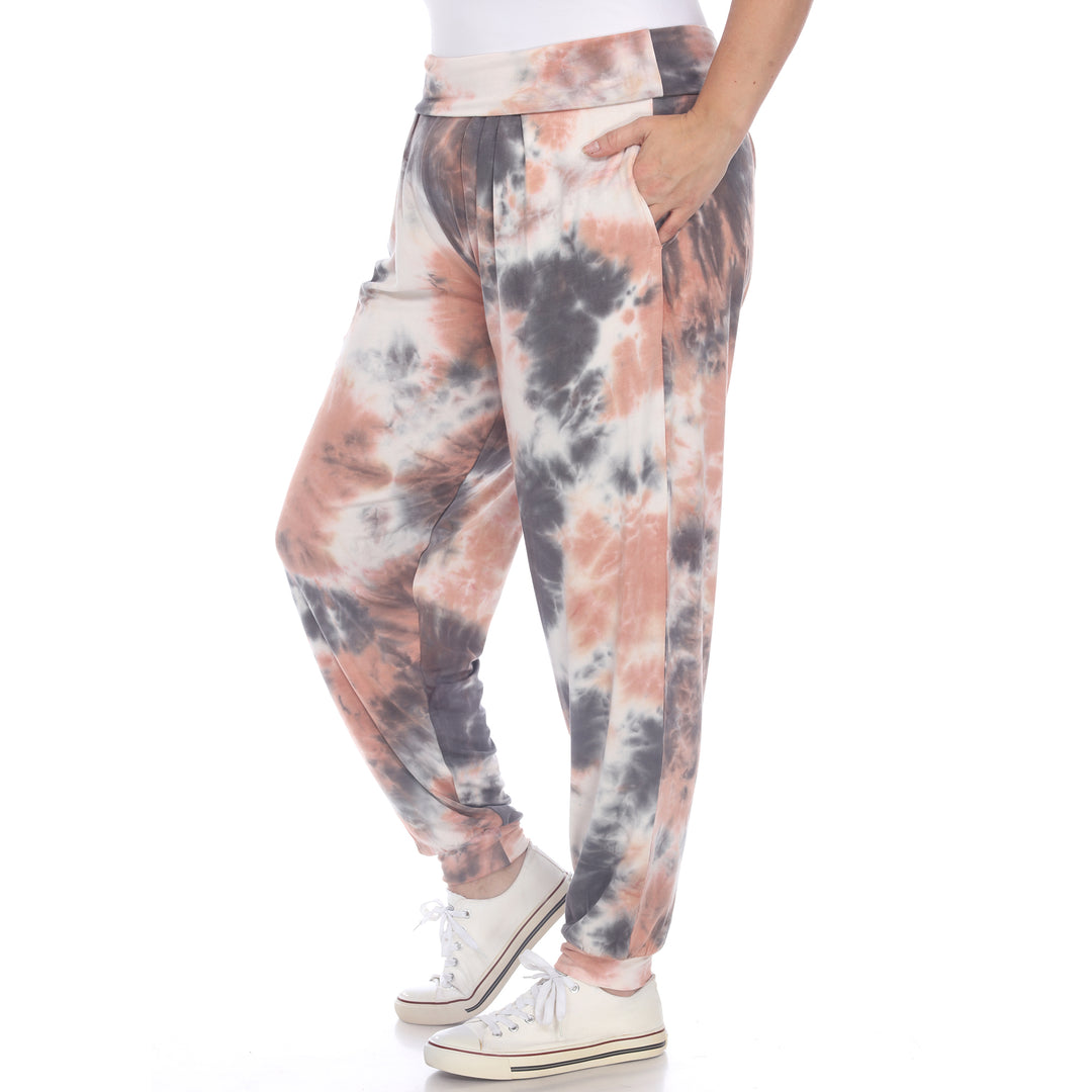 Women's Plus Size Tie Dye Harem Pants