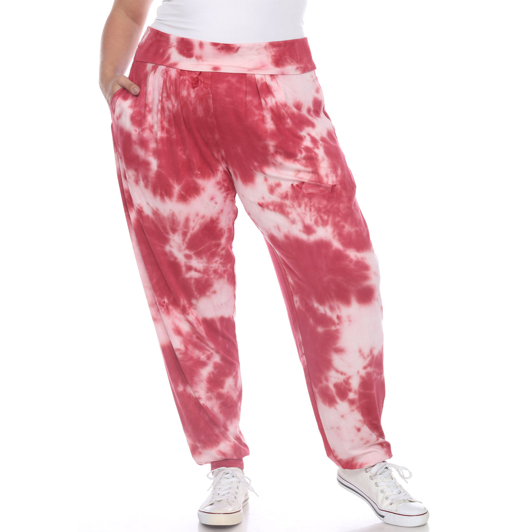Women's Plus Size Tie Dye Harem Pants