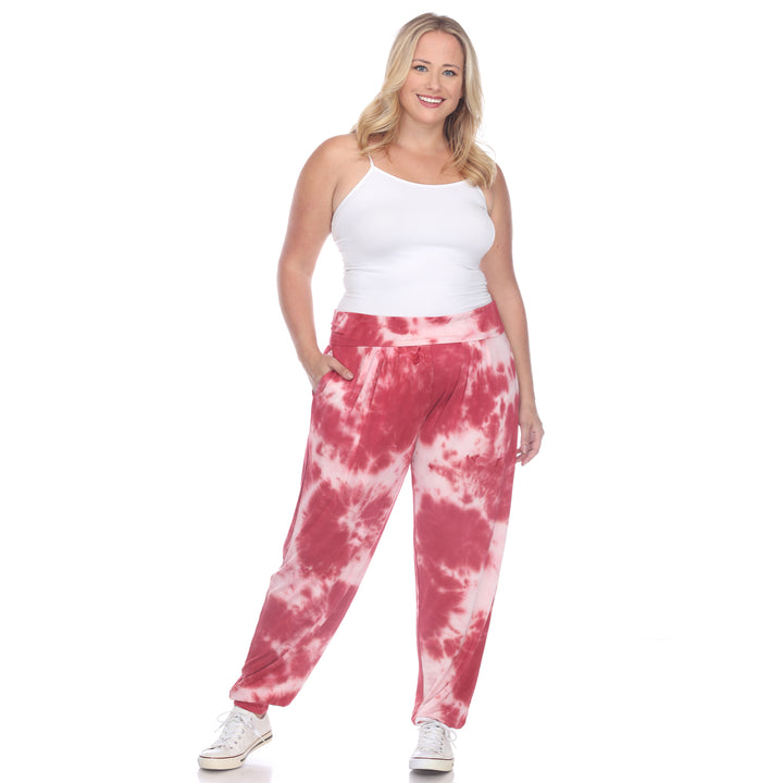 Women's Plus Size Tie Dye Harem Pants
