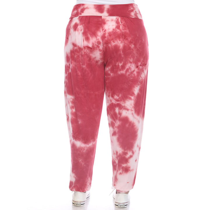 Women's Plus Size Tie Dye Harem Pants