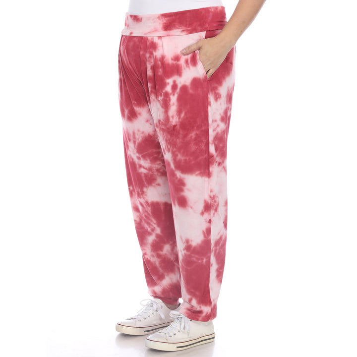 Women's Plus Size Tie Dye Harem Pants