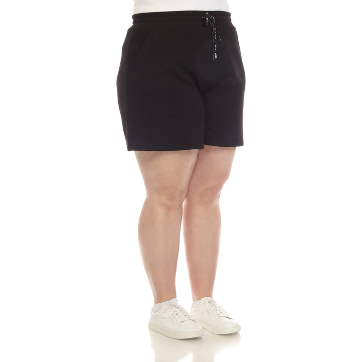 Women's Plus Size Super Soft Drawstring Waistband Sweat Short