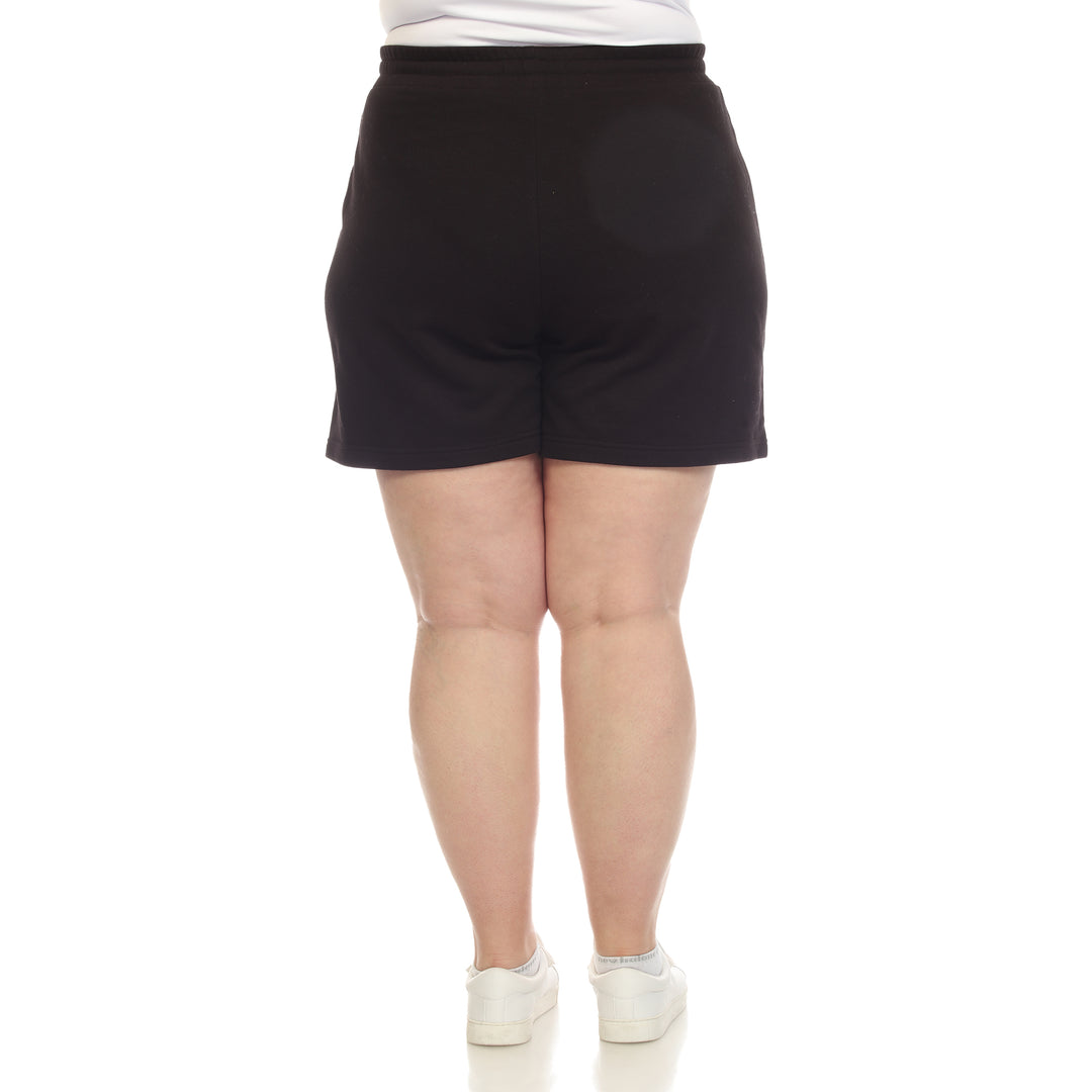 Women's Plus Size Super Soft Drawstring Waistband Sweat Short