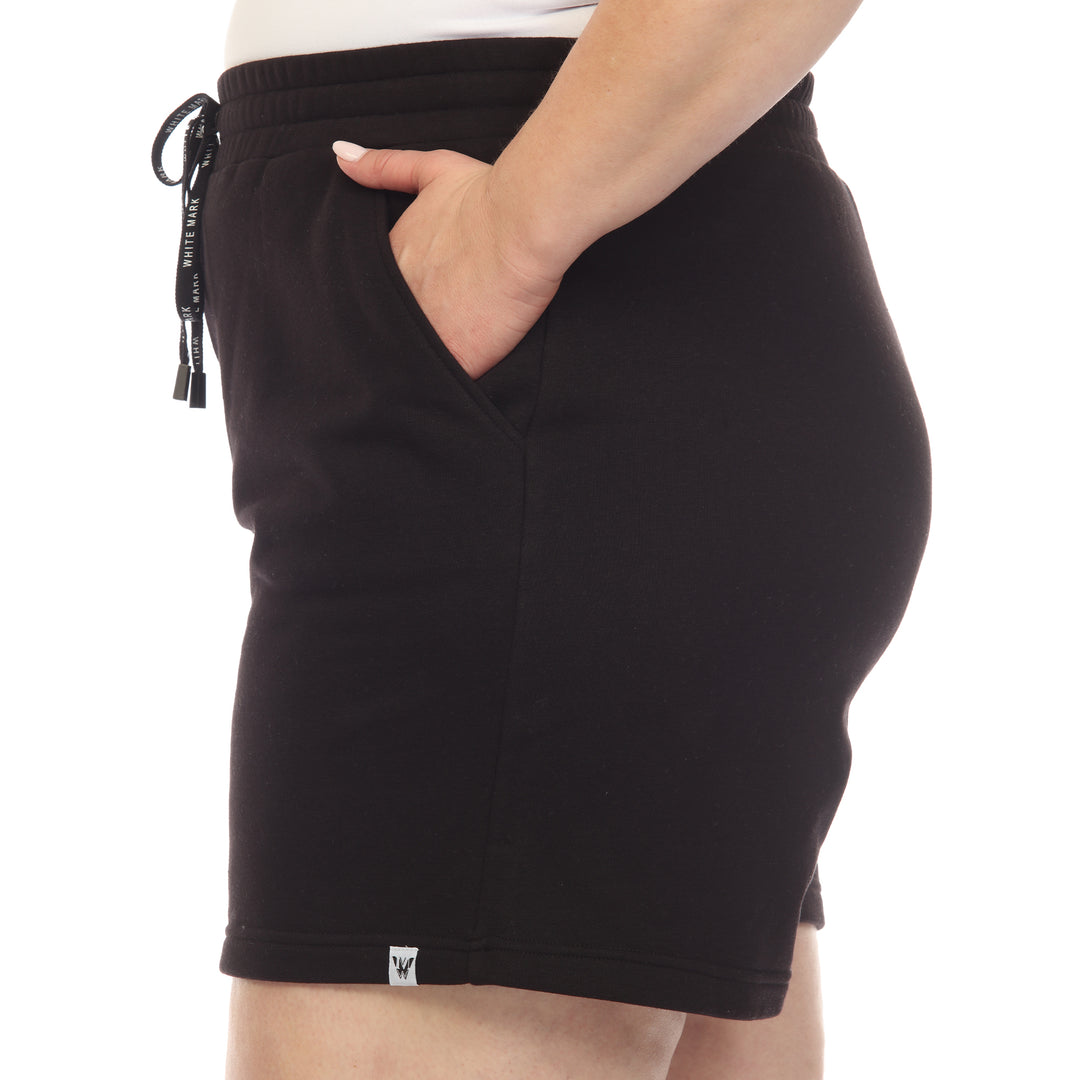 Women's Plus Size Super Soft Drawstring Waistband Sweat Short