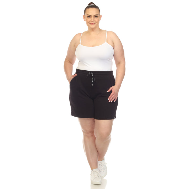Women's Plus Size Super Soft Drawstring Waistband Sweat Short
