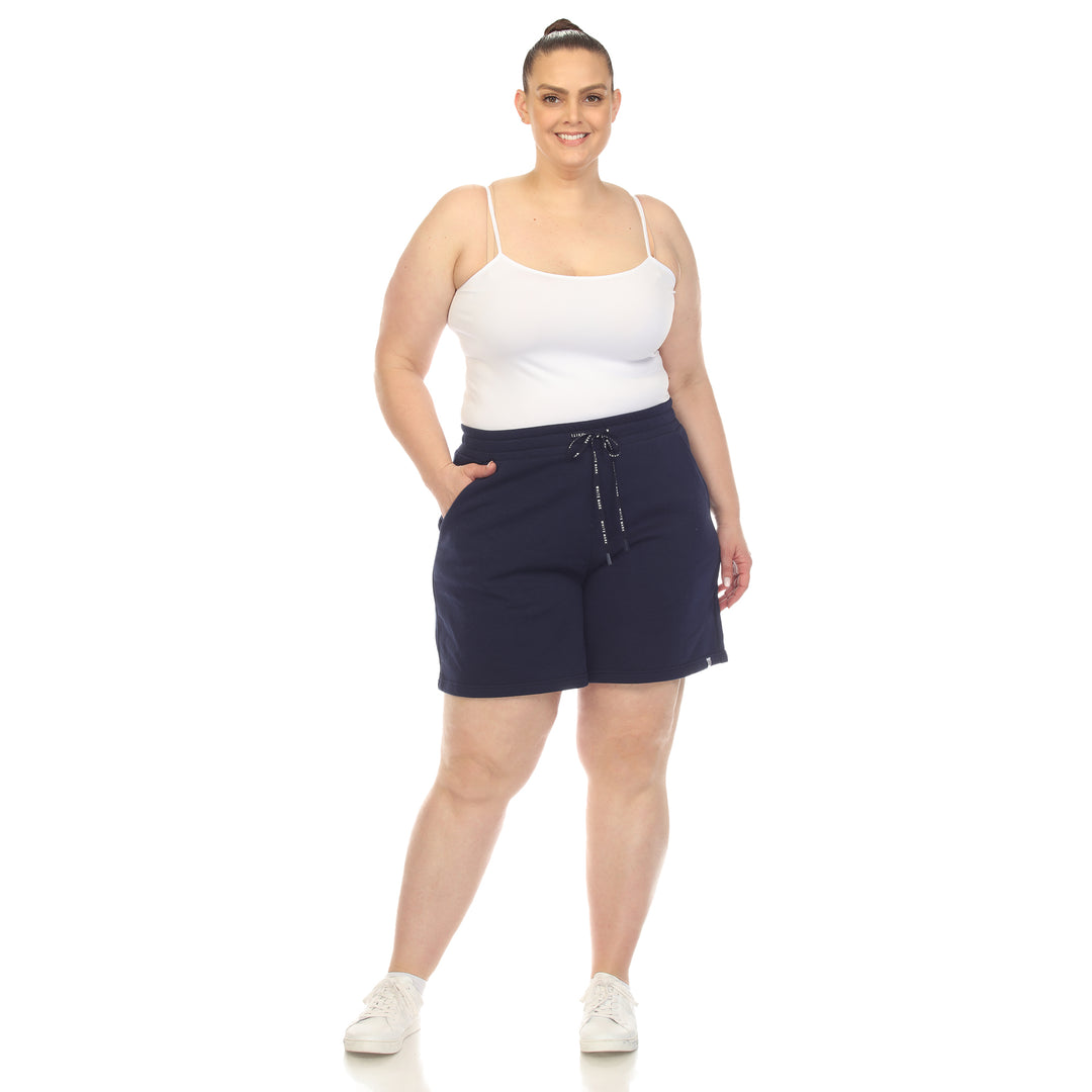 Women's Plus Size Super Soft Drawstring Waistband Sweat Short