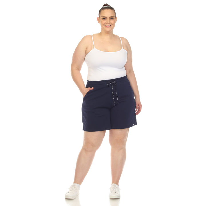 Women's Plus Size Super Soft Drawstring Waistband Sweat Short