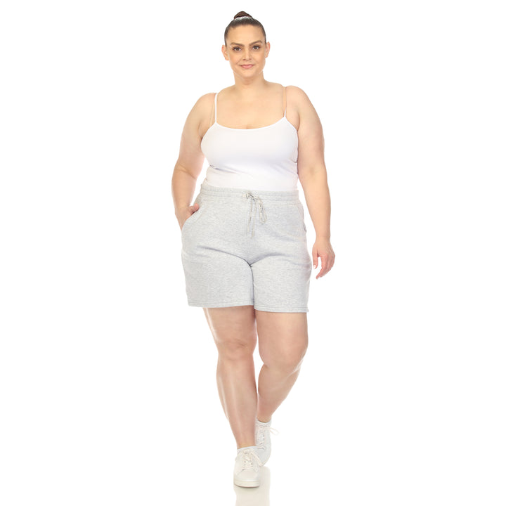 Women's Plus Size Super Soft Drawstring Waistband Sweat Short