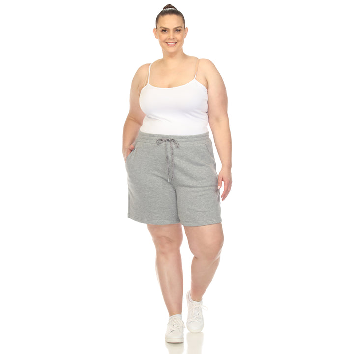 Women's Plus Size Super Soft Drawstring Waistband Sweat Short