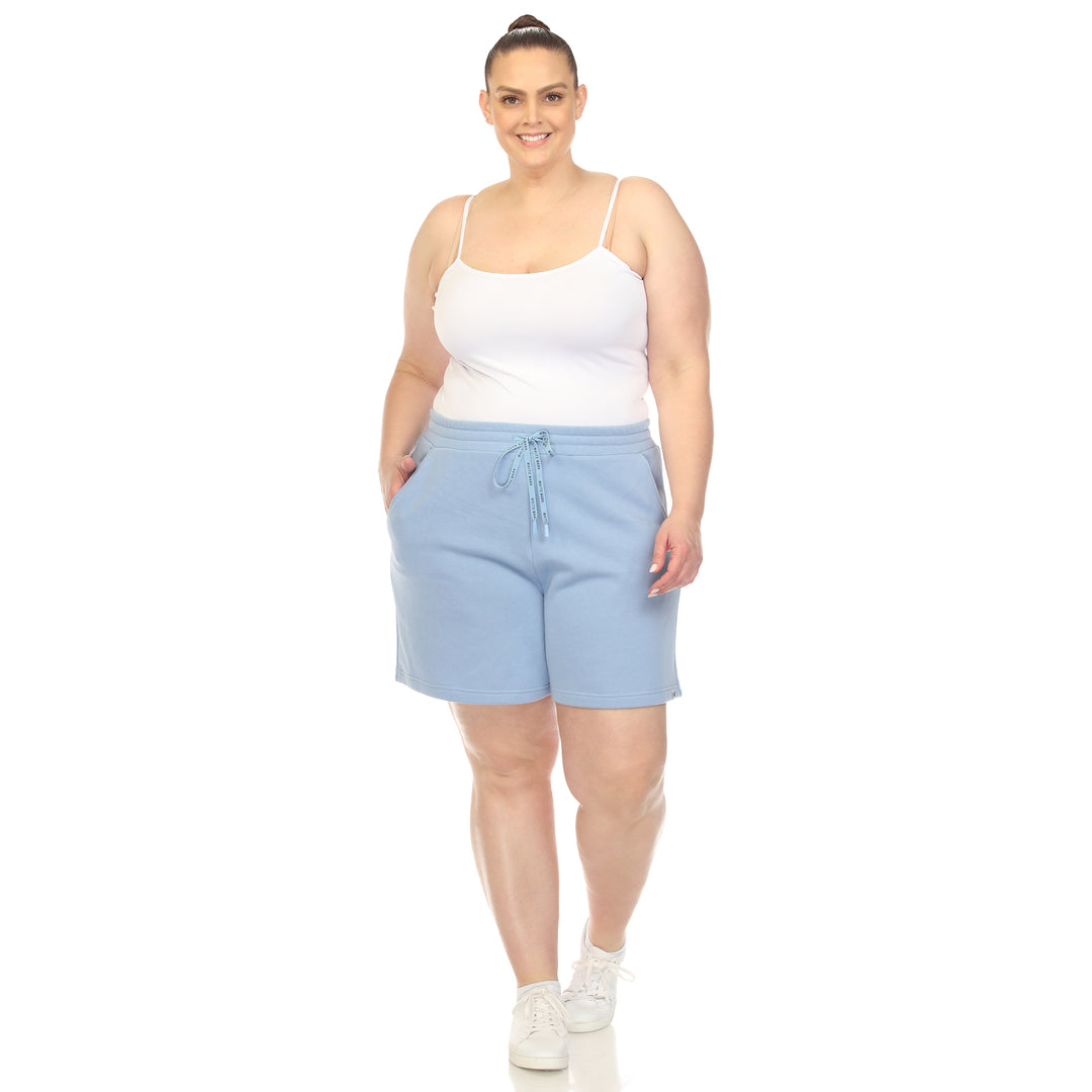 Women's Plus Size Super Soft Drawstring Waistband Sweat Short