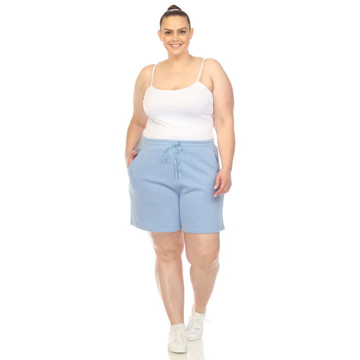 Women's Plus Size Super Soft Drawstring Waistband Sweat Short