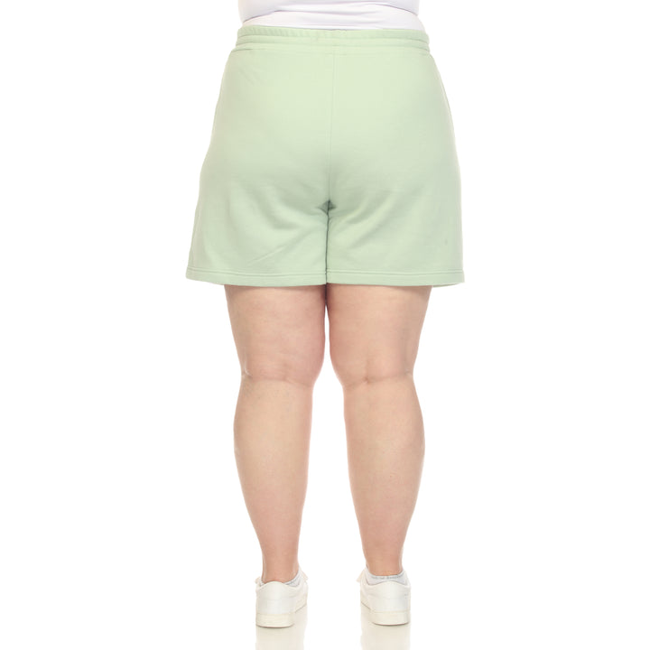 Women's Plus Size Super Soft Drawstring Waistband Sweat Short