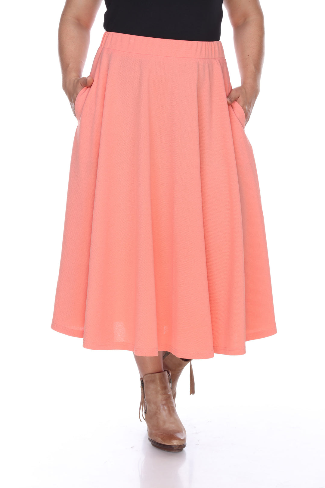 Plus 'Tasmin' Flare Midi Skirts
