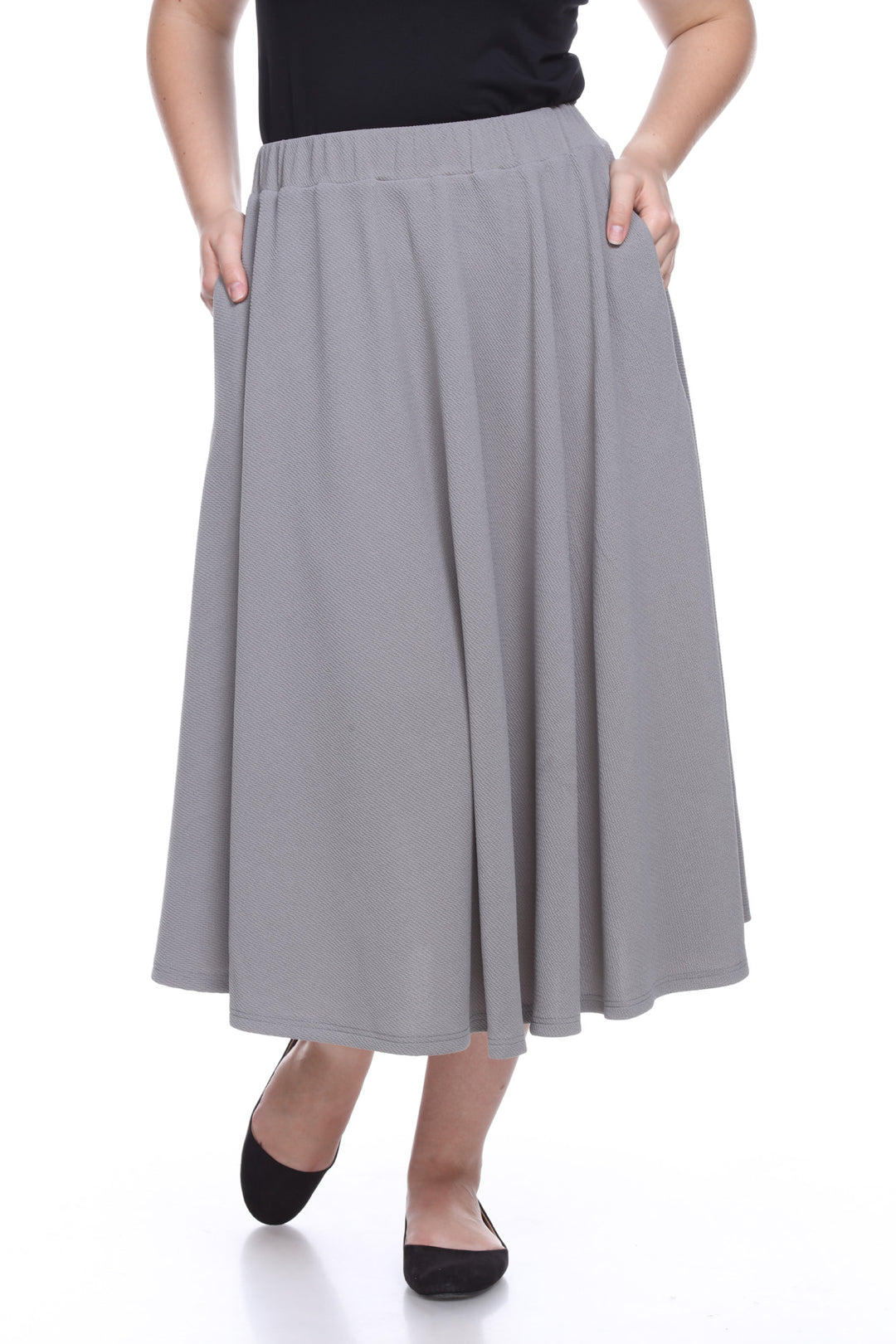 Plus 'Tasmin' Flare Midi Skirts