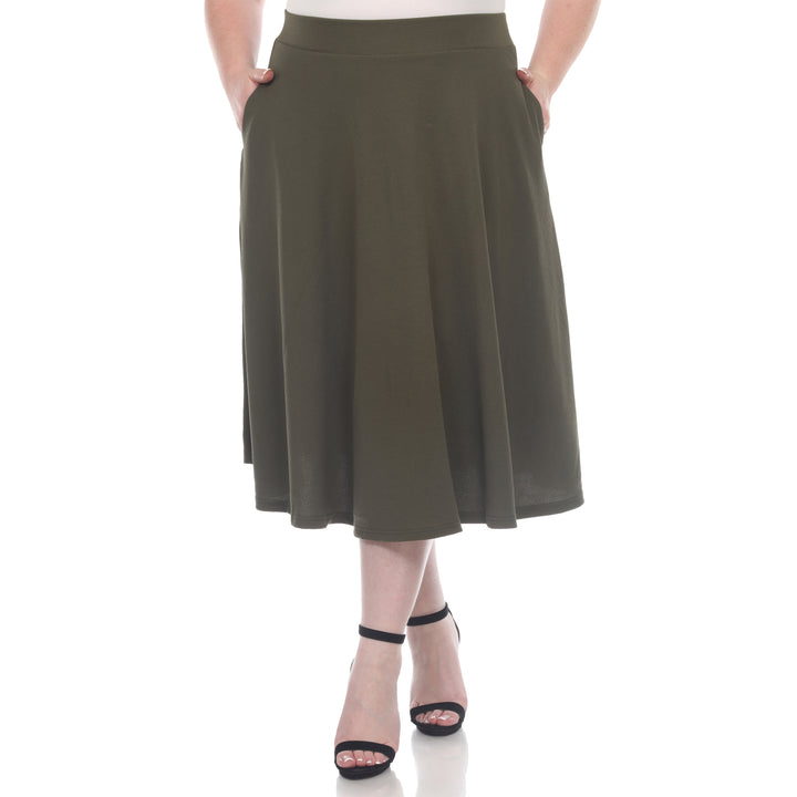 Plus 'Tasmin' Flare Midi Skirts