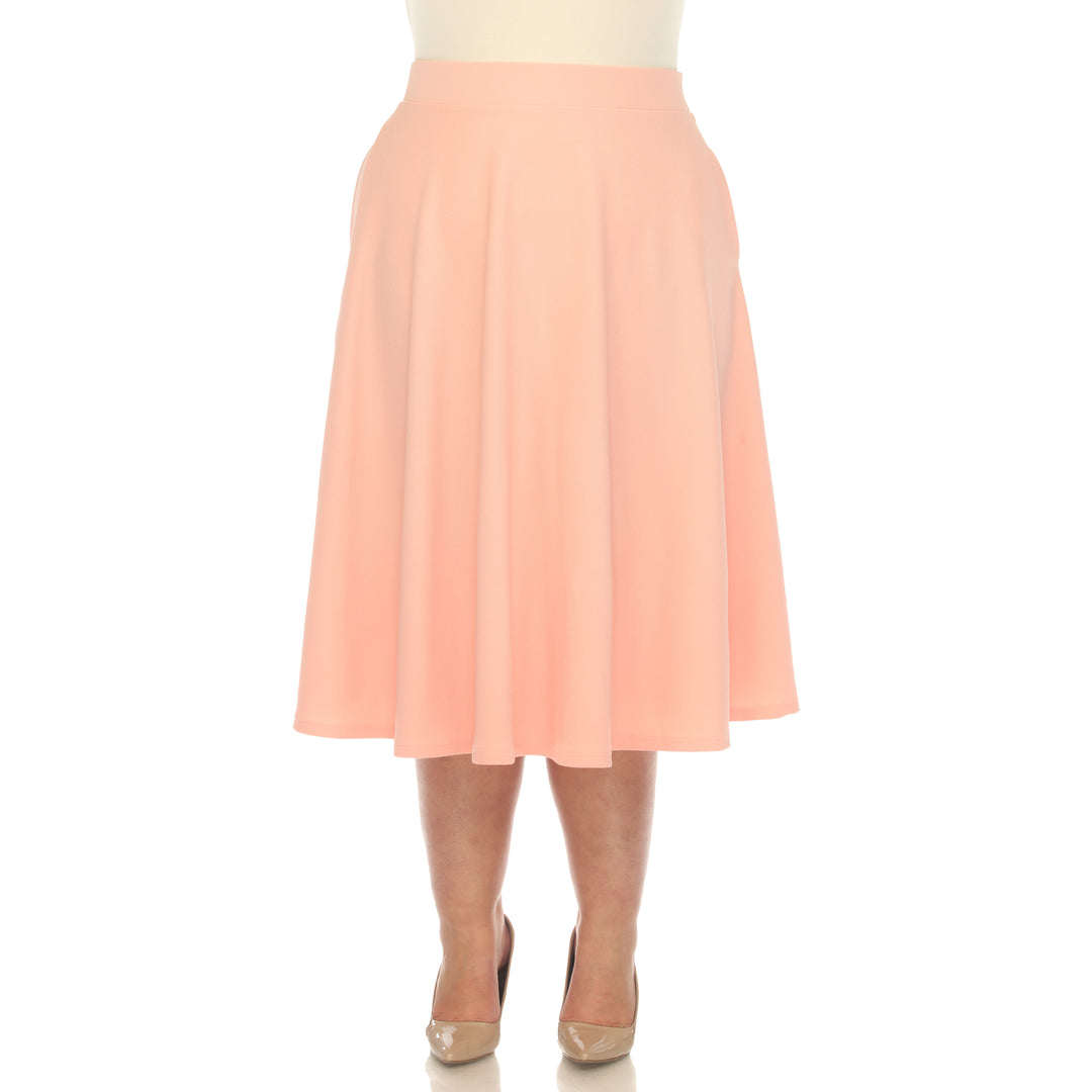 Plus 'Tasmin' Flare Midi Skirts